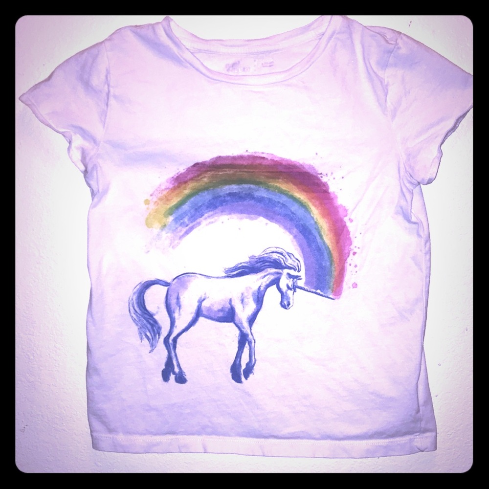 Unicorn tee shirt for kids size 10